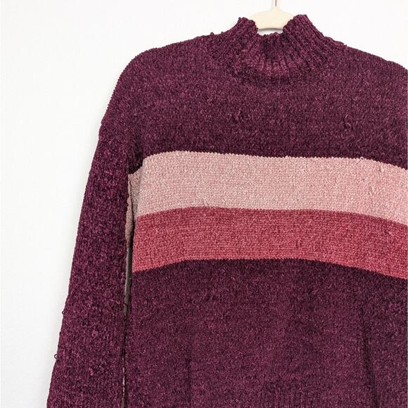 Lovers + Friends Pink Colorblock Chenille Knit Raye Sweater - Picture 4 of 8